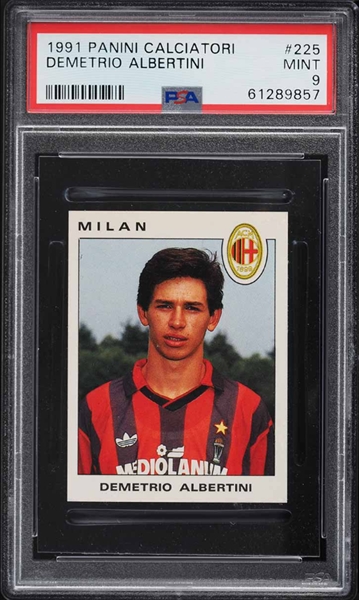 2018 Panini Calciatori Curcio/Mateju Sandro Tonali Rookie Sticker store PSA 9